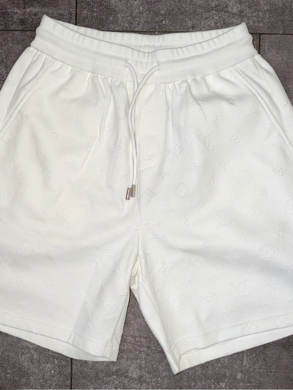 Louis Vuitton White Men's or Women’s Casual Drawstring Shorts